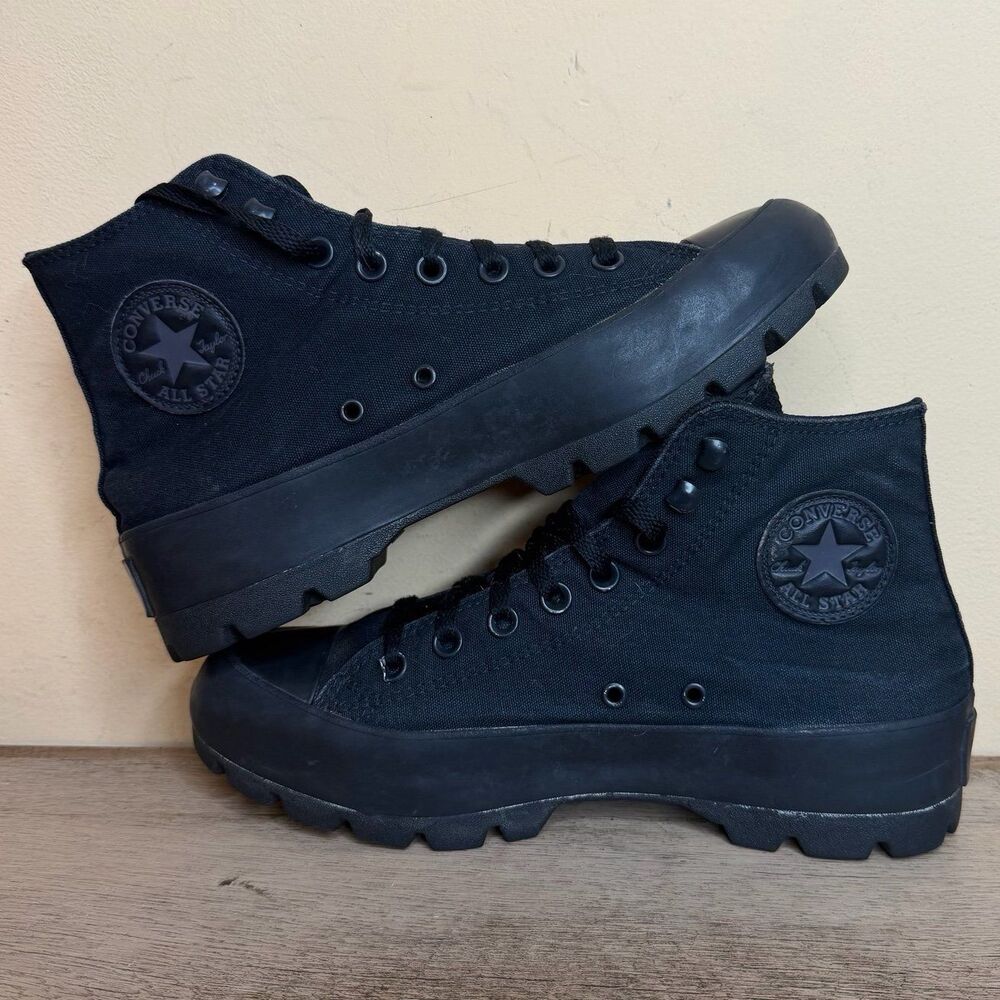 Converse Chuck Taylor All Star Lugged High Top Black Shoes Womens 9